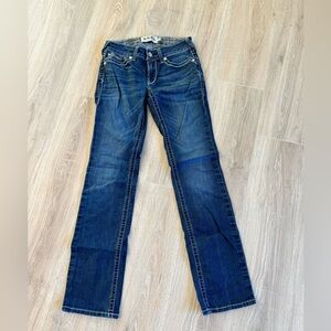 27L mid-rise boot cut jeans